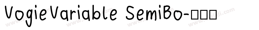VogieVariable SemiBo字体转换